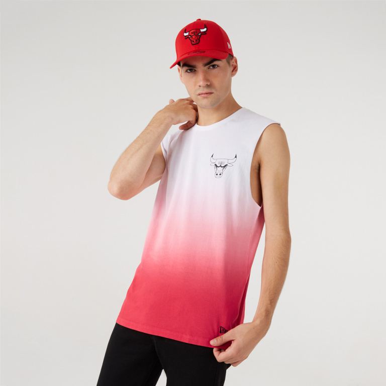 Ropa New Era Nba Rojos - Chicago Bulls NBA Dip Dye Tank Top 79164NXSA